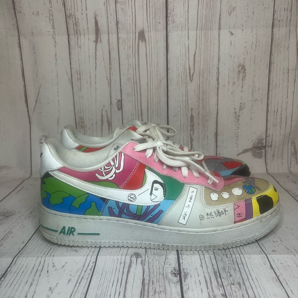 Nike Air Force 1 Flyleather Ruohan Wang CZ3990-900 Size 11